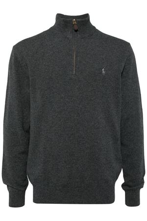 Maglione Polo Pony in lana grigio RALPH LAUREN | 710876756017GREYHTR